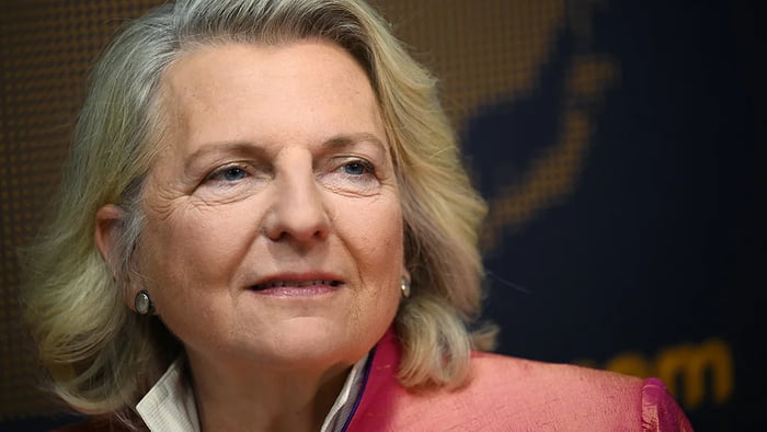Former Austrian Foreign Minister Karin Kneissl said she fina
