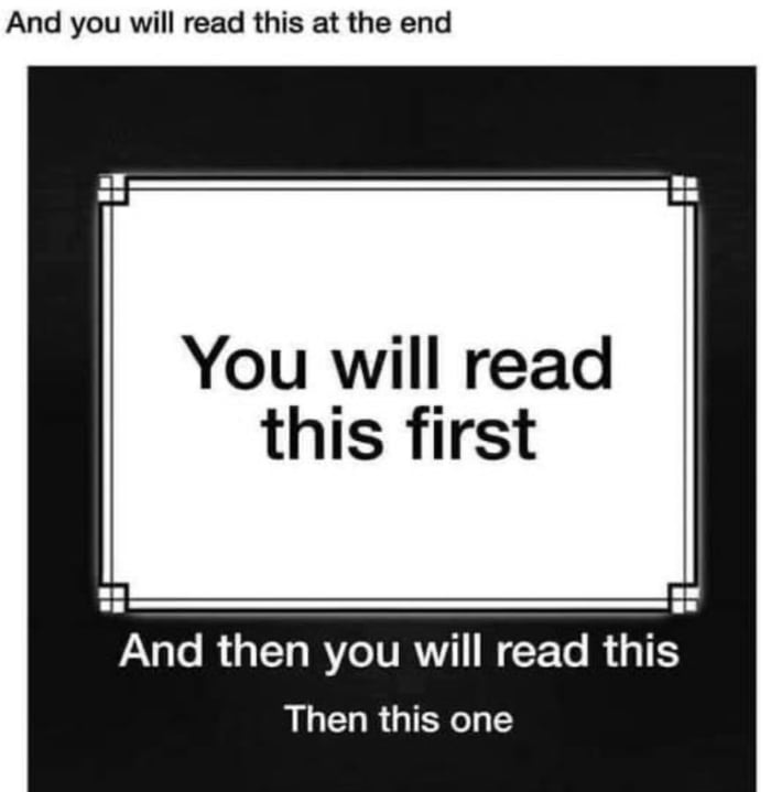 Nobody reads this anyway