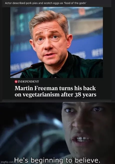 He stopped beign a vegetarian