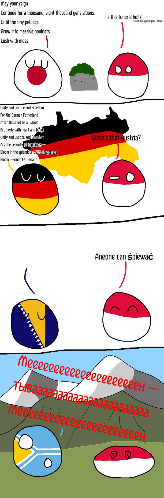 National anthems of various countries