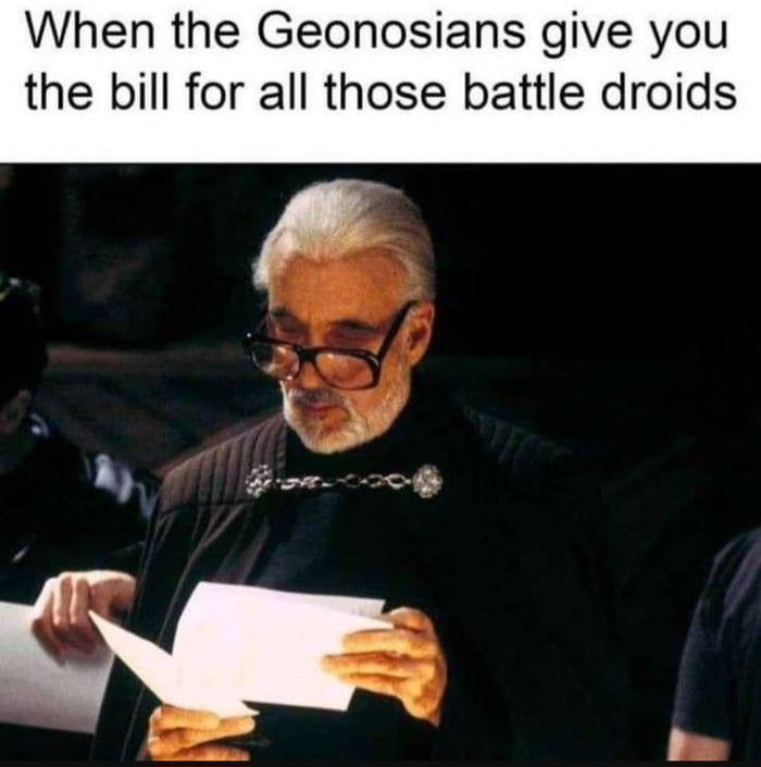 When the bill comes for billions of droids