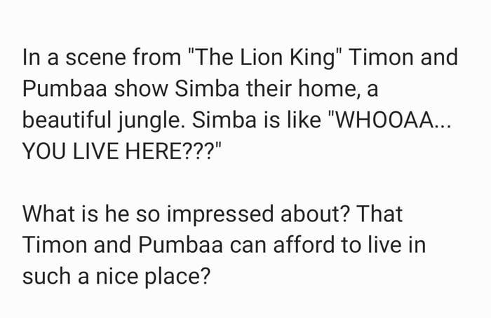 Stupid Simba