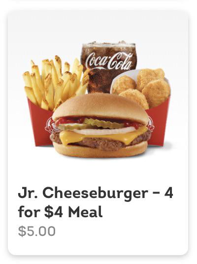 Wendy’s still calls it a 4 for $4 😭