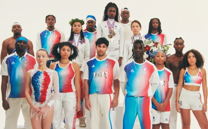 France uniform for the Olympic games.