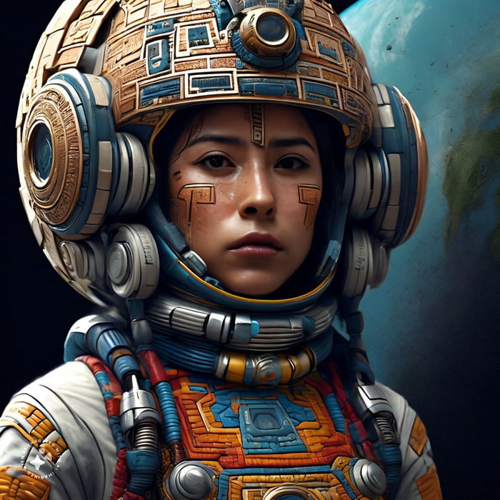 Mayan astronaut