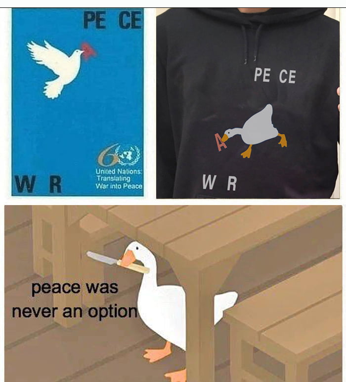 Peace never was an option Image