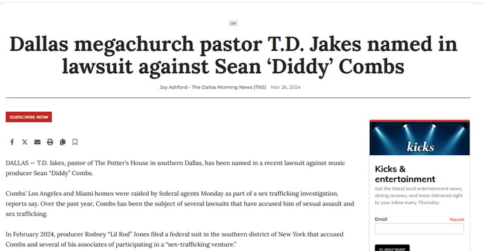 One more pastor involved in shady stuff