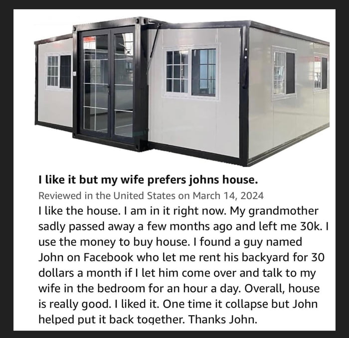 The single review on this house you can buy from Amazon.