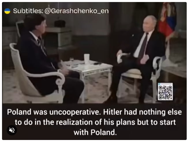 "Poland was uncooperative" with Hitler but in other hand Rus