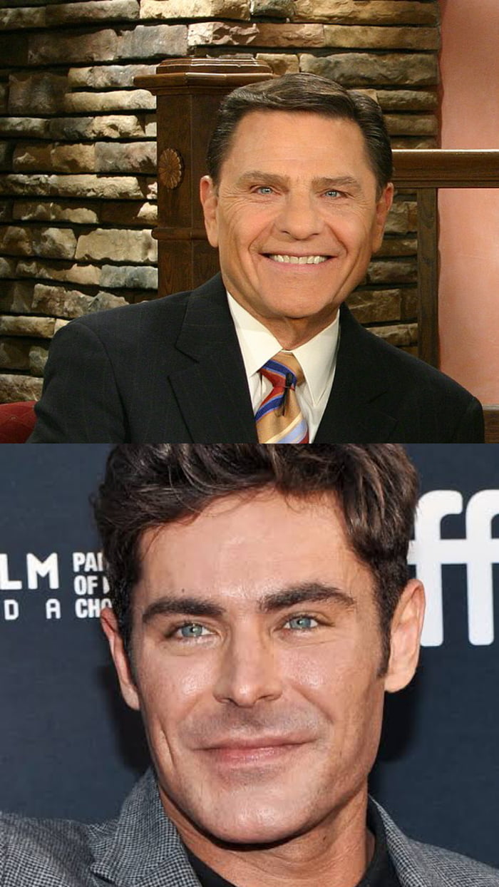 Zac Efron is giving pastor Kenneth Copeland vibes.