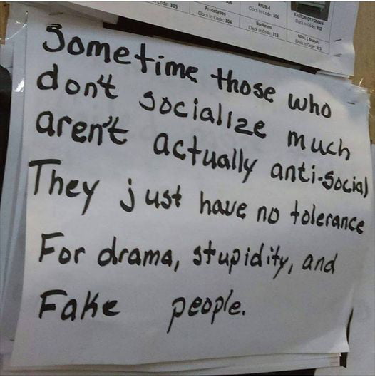 'fake people'.