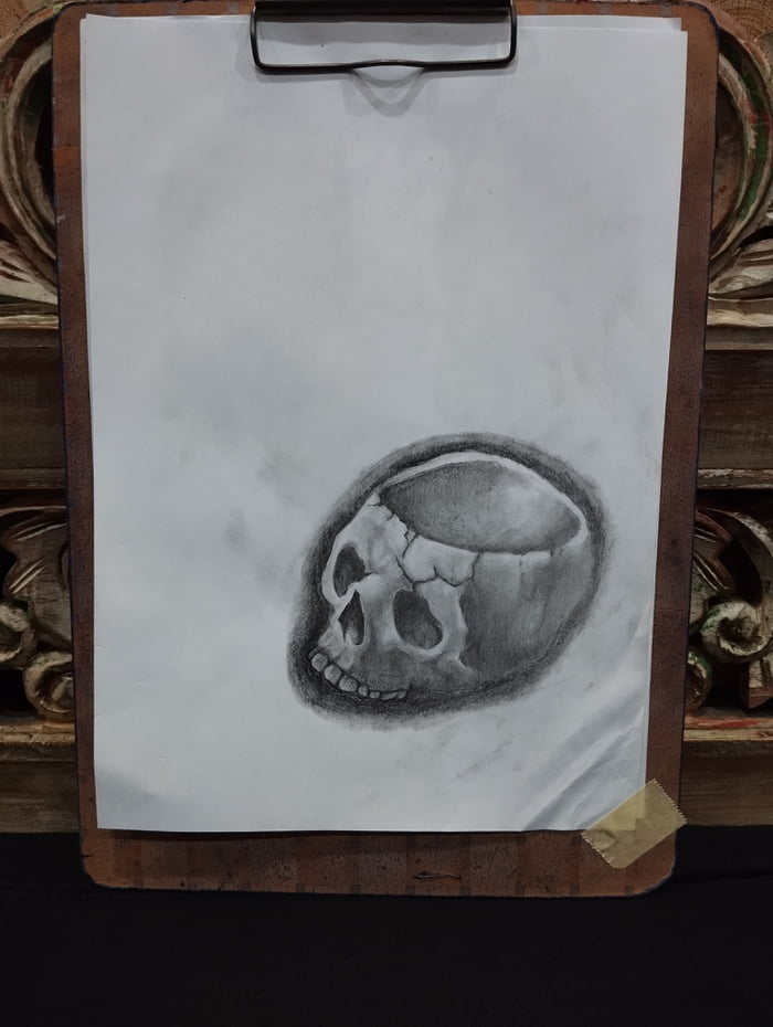 Today i drew this skull 💀