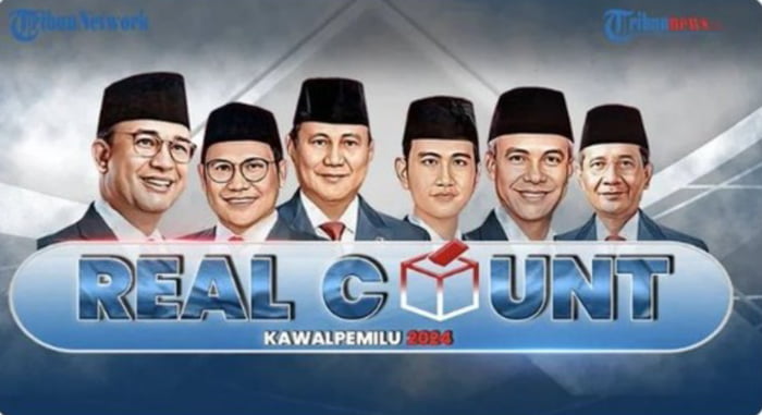 A poster of presidential election in Indonesia. Real C*nt