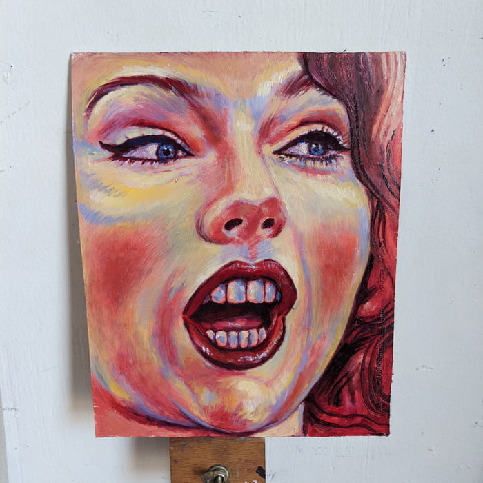I painted Taylor Swift and I'm a little terrified of it.
