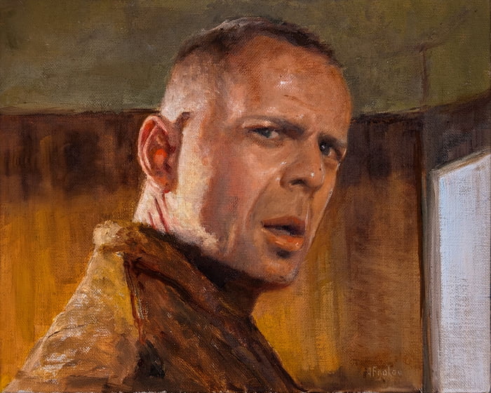 Butch, Updated version, My oil painting