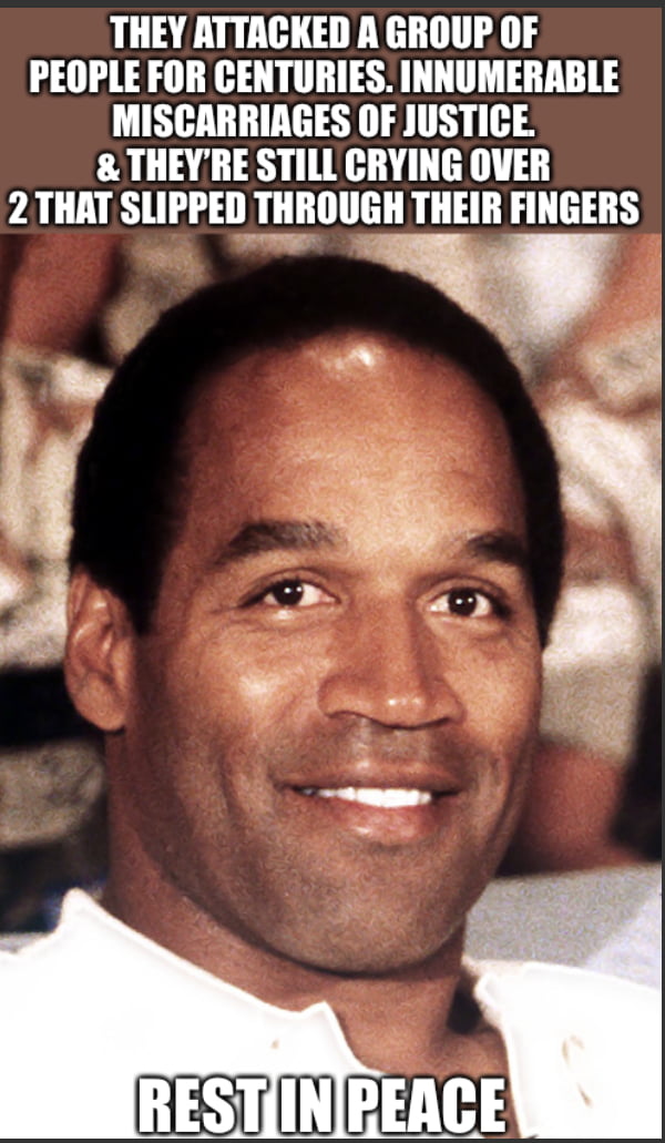 Daily Reminder. OJ Not Guilty. Animal Chauvin where he belon