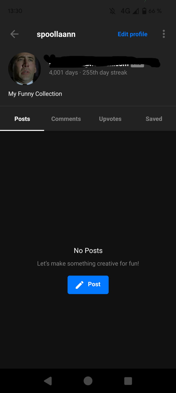 Well i did it guys, no post in 4000 days