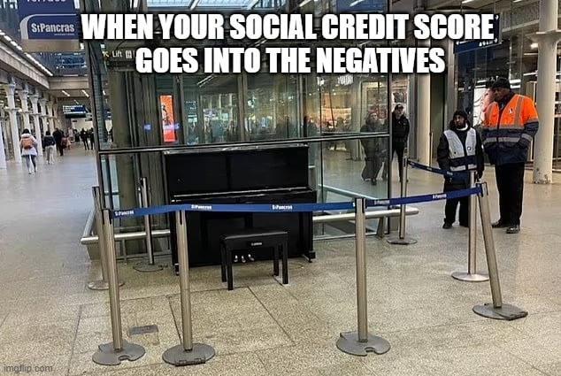 No social credit for you