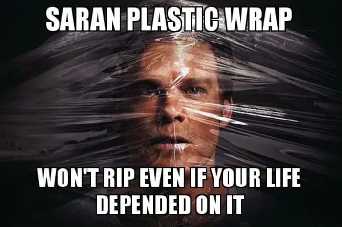 Great commercial for saran wrap