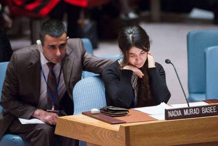 Nadia Murad, a Yezidi, was only 19 when lSlS kidnapped and e Image