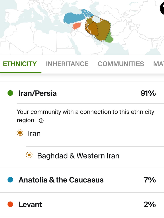 See my DNA results? cause I am Iranian, can’t see why ille
