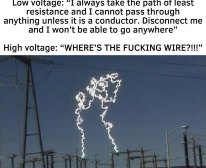 Anything is a conductor if the voltage is high enough