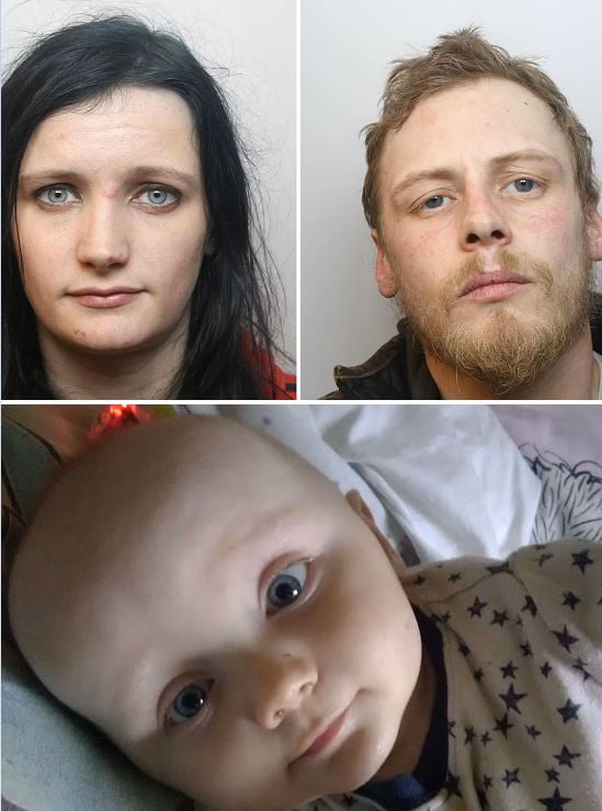 Parents in Great Britain beat their 10 month old baby to dea
