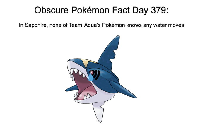 Obscure Pokémon Fact Day 379