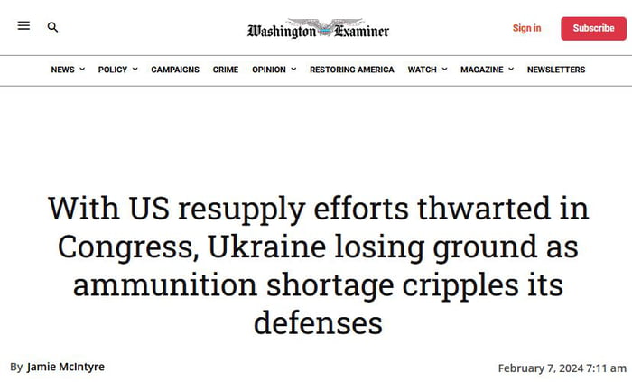 Seems Ukraine will lose ground because EU can't produce ammu