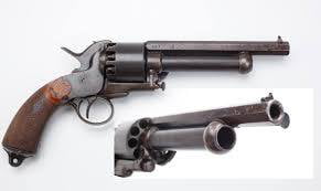 One of my favorite revolver designs is the LeMat. 9 bullets 