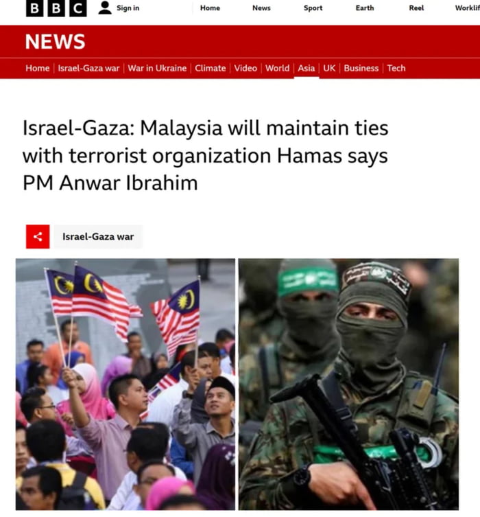 Malaysia support terrorism?