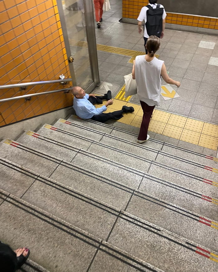 On Japanese Subway in japan.
