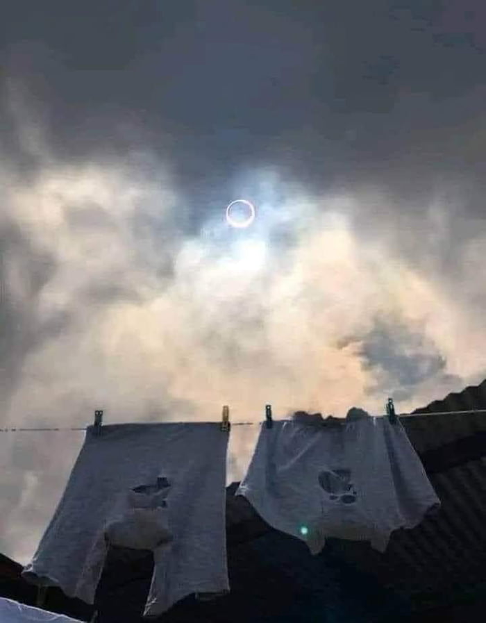 The eclipse from my home