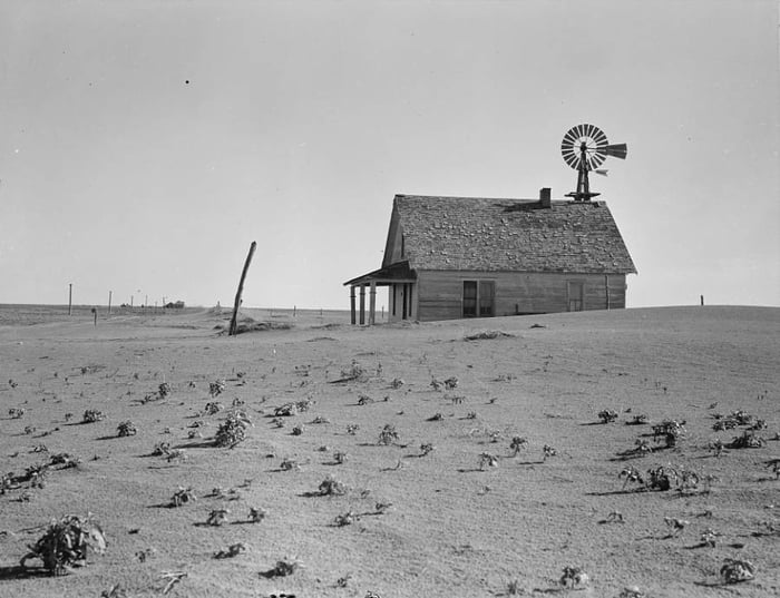 Dust Bowl farm in the Coldwater District, north of Dalhart, 