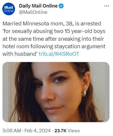 Married Minnesota mom is arrested for sexually abusing two 1