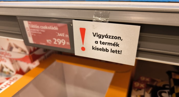 In Hungary, grocery shops must warn the customers if a produ