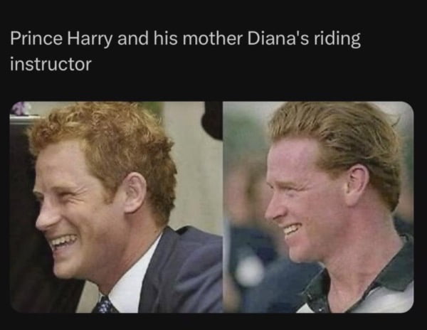 Diana’s riding instructor, James Hewitt admitted to the af