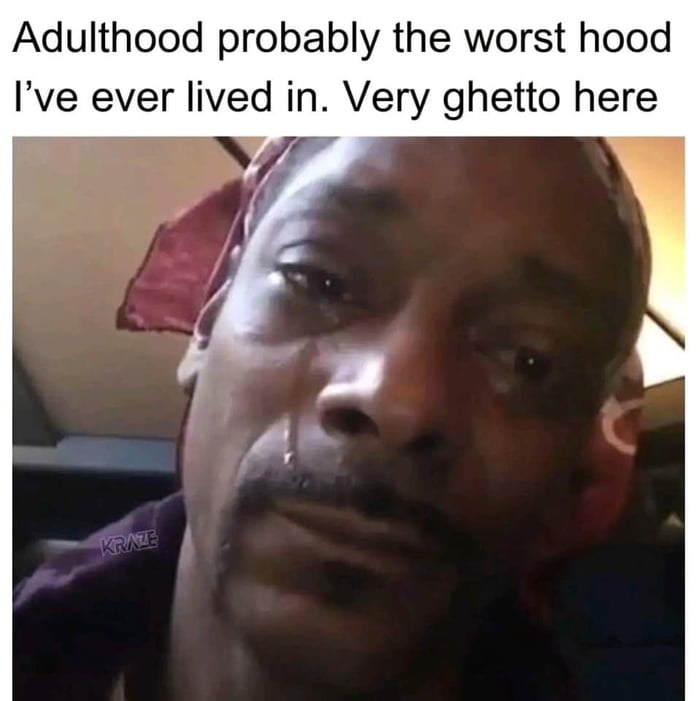In the hood, but not acting very adult