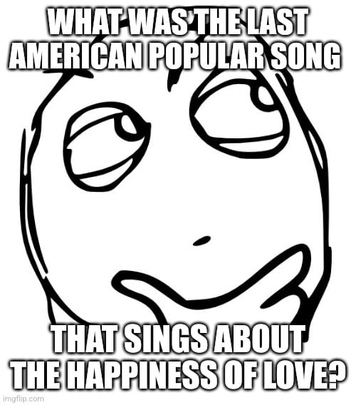 Are love songs going extinct in the USA?