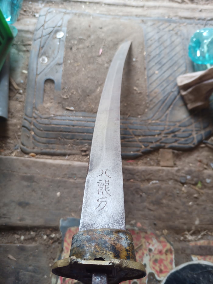I found this sword in my late grandfather's workshop, it's b