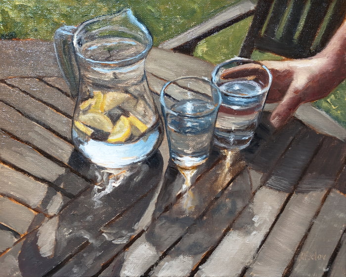 Summer Lemonade, My oil painting