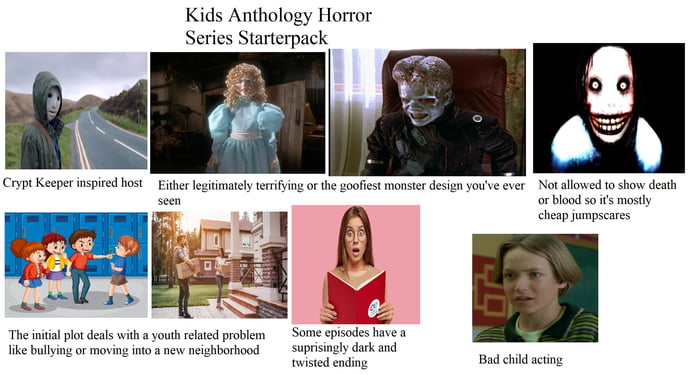 Kids anthology horror series starter pack