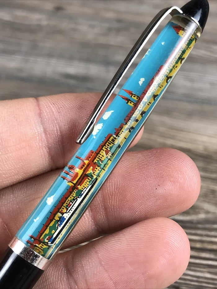 Remember this vintage pen with floating ship?