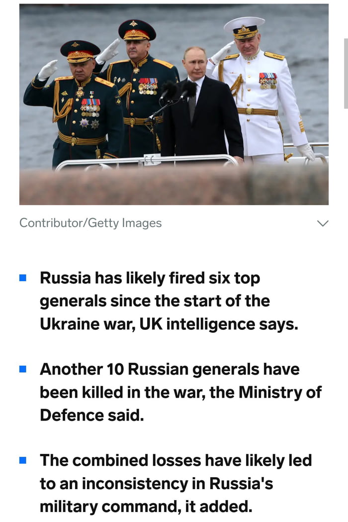 Rusbots trying to claim the replacement of 1 General is a vi