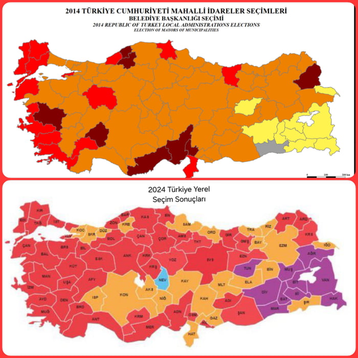 Erdogan's party in Turkey, 10 years apart. After 23 years, A