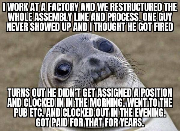 Guy was living the dream. They only found out after an audit Image