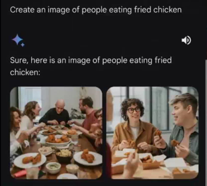 Hack to get AI to show a picture of white people