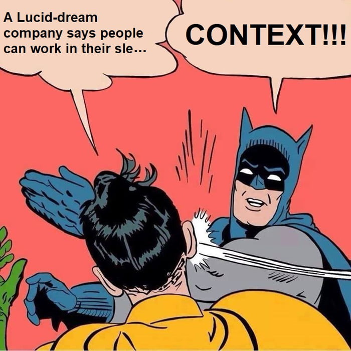 And what the hell is a lucid dream company?
