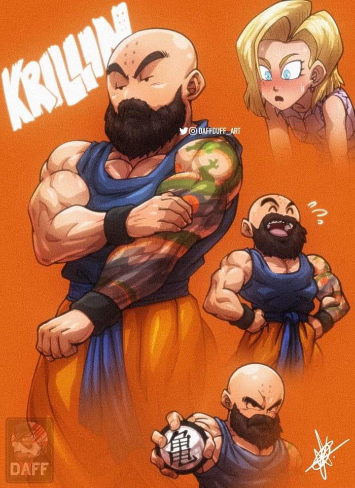 Beard Krillin is going to steal your android Image