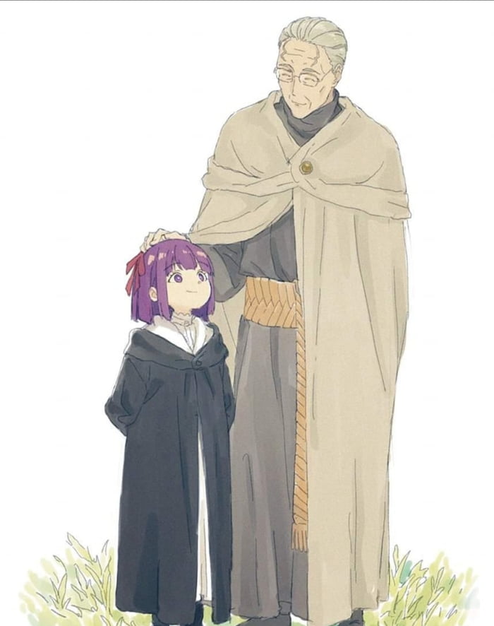 Priest and little girl Image